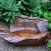 Natural Teak Ground Bird Bath -The Birdhouse Chick TEAK BTH2