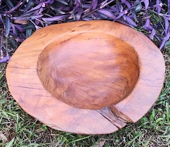 Hand-Carved Reclaimed Teak Wood Bowl β Natural Root Organic Decorative Accent 5 Hand-Carved Reclaimed Teak Wood Bowl β Natural Root Organic Decorative Accent - Image 3