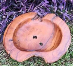Hand-Carved Reclaimed Teak Wood Bowl β Natural Root Organic Decorative Accent 16 Hand-Carved Reclaimed Teak Wood Bowl β Natural Root Organic Decorative Accent -The Birdhouse Chick Teak Bowl F