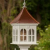 Copper Roof Vinyl/PVC Bird Feeder With Double Window- 29x14 2 Copper Roof Vinyl/PVC Bird Feeder With Double Window- 29x14 -The Birdhouse Chick Vinyl Gazebo Bird Feeder Post Mount d4af9ab2 9a2a 4d9c b669 540724443cb1