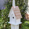 White Chirping Chapel Birdhouse