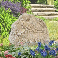 Yard Pathway Welcome Stone
