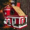 Yuletide Cottage Birdhouse -The Birdhouse Chick Yuletide Cottage Birdhouse Red 2474f6e2 efaf 4ed4 a3b2 4c6ffb86879e