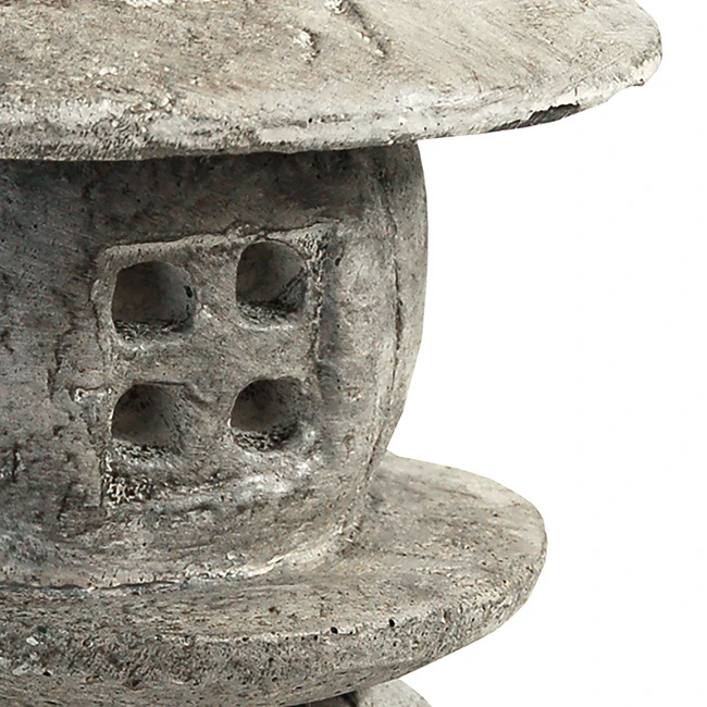 Zen Haven Small Round Pagoda Statue Set of 2 – Handcrafted Concrete Garden Lanterns in Pre-Aged Gray 8 Zen Haven Small Round Pagoda Statue Set of 2 – Handcrafted Concrete Garden Lanterns in Pre-Aged Gray - Image 6