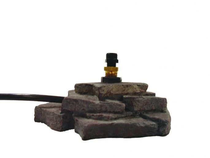 Leaf Mister with Natural Rock Base β Low-Flow Fine Mist Birdbath & Garden Accessory 4 Leaf Mister with Natural Rock Base β Low-Flow Fine Mist Birdbath & Garden Accessory - Image 2