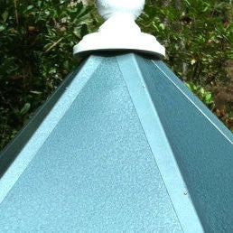 Dovecote Manor 8-Nest Vinyl Birdhouse with Hammered Copper Galvanized Roof 4 Dovecote Manor 8-Nest Vinyl Birdhouse with Hammered Copper Galvanized Roof - Image 2
