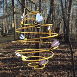 Nesting Materials With Large Bee Spinner 8 Nesting Materials With Large Bee Spinner -The Birdhouse Chick bee spinner garden decor