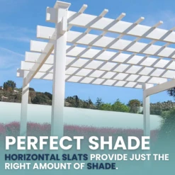 BreezeWay White Pergola 9 BreezeWay White Pergola -The Birdhouse Chick breeze way pergola perfect shade