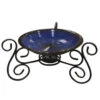 Solar Bird Bath With Stand 1 Solar Bird Bath With Stand -The Birdhouse Chick cobalt birdbath with stand
