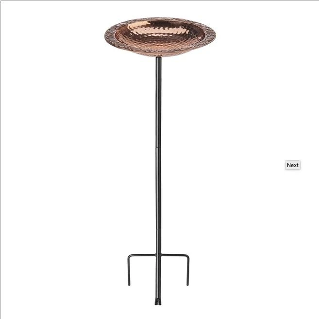 Solid Copper Staked Bird Bath- 2 Sizes 5 Solid Copper Staked Bird Bath- 2 Sizes - Image 3