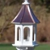 Copper Roof Gazebo Bird Feeder - 28x10 -The Birdhouse Chick copper roof bird feeder vinyl pvc 28x10 gazebo 1