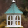 Copper Roof Bird Feeder Arch Window - 28x12 -The Birdhouse Chick copper roof bird feeder vinyl pvc 28x12 square 2