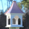 Copper Roof Bird Feeder Square Gazebo - 36x14 2 Copper Roof Bird Feeder Square Gazebo - 36x14 -The Birdhouse Chick copper roof bird feeder vinyl pvc 36x14 square gazebo 1