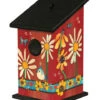 Daisies And Sunflowers Vinyl Birdhouse 1 Daisies And Sunflowers Vinyl Birdhouse -The Birdhouse Chick daisies sunflowers vinyl birdhouse