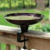 Hi-Rise Deck Mount Bird Bath -The Birdhouse Chick deck mount bird bath