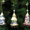 Vintage Kinkade Ornaments Set/3 -The Birdhouse Chick ornament set trees