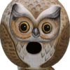 Gord-O Owl Wooden Birdhouse 1 Gord-O Owl Wooden Birdhouse -The Birdhouse Chick owl