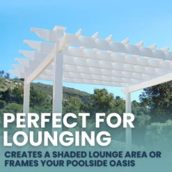 Poolside Pergola 13 Poolside Pergola -The Birdhouse Chick poolside pergola perfect for lounging