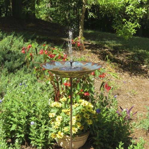 Solar Fountain Kit One-Piece All-in-One Floating Bird Bath Bubbler with 3 Spray Patterns 4 Solar Fountain Kit One-Piece All-in-One Floating Bird Bath Bubbler with 3 Spray Patterns - Image 2