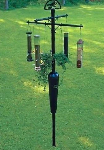 Squirrel Stopper 8-Arm Bird Feeder Pole 3 Squirrel Stopper 8-Arm Bird Feeder Pole