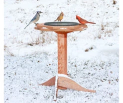 Tall Heated Bird Bath- Cedar Or Poly 7 Tall Heated Bird Bath- Cedar Or Poly -The Birdhouse Chick tall heated bird bath