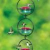 Triple Orb Glass Hummingbird Feeder -The Birdhouse Chick triple orb glass hummingbird feeder
