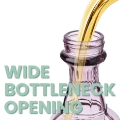 Amethyst Jewel Vintage Glass Hummingbird Feeder β 8-Sided Bottle with Copper Accents 10 Amethyst Jewel Vintage Glass Hummingbird Feeder β 8-Sided Bottle with Copper Accents -The Birdhouse Chick wide bottleneck easy fill hummingbird feeder